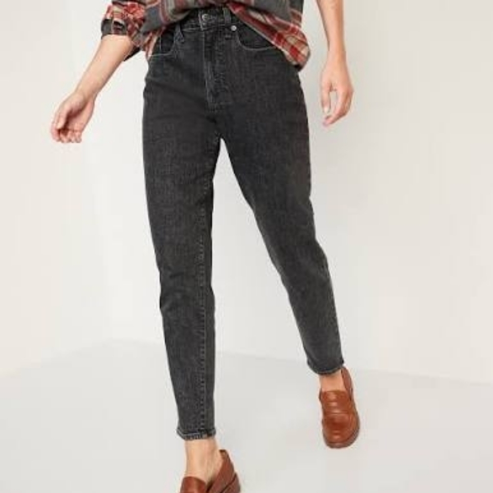 Old Navy Women's Dark Gray Straight Leg Jeans